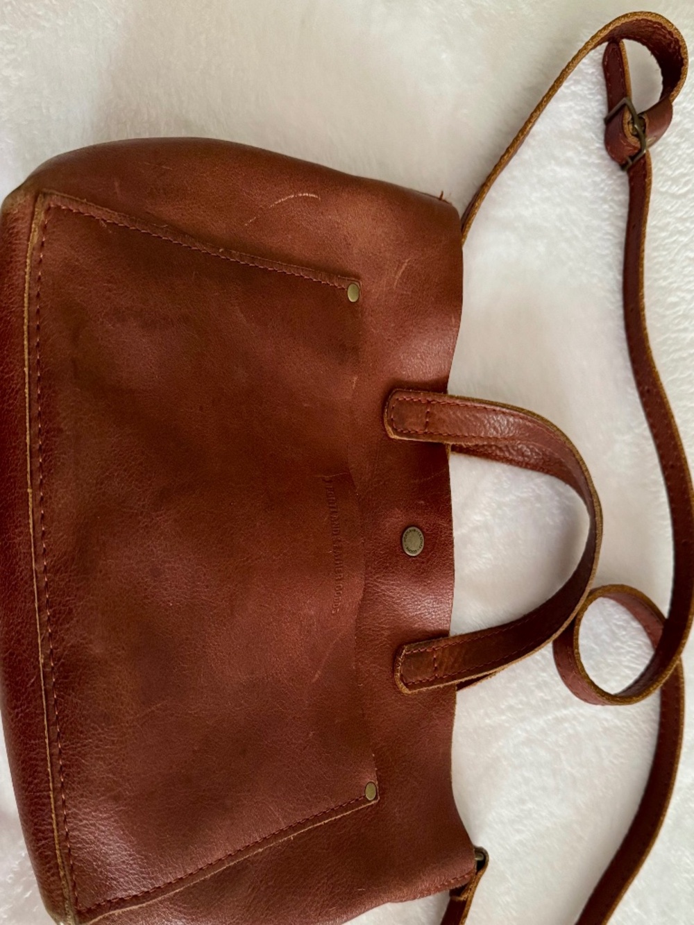 Portland Leather crossbody purse